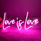 Love is Love Neon Light Sign Gay Pride LED Sign