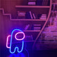 AmongUs Alien Neon Sign Lights Astronaut Neon Sign