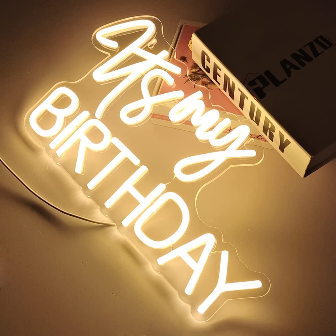 Lovely Bright Warm “It’s My Birthday” LED Night Light hot Room Wall Party Decoration