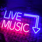 Live Music Here Neon Sign