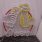 Cheers Neon Sign LED Beer Drinking Bar Neon Wall Sign