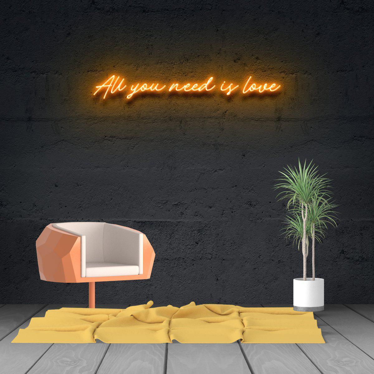 All You Need Is Love Neon Sign