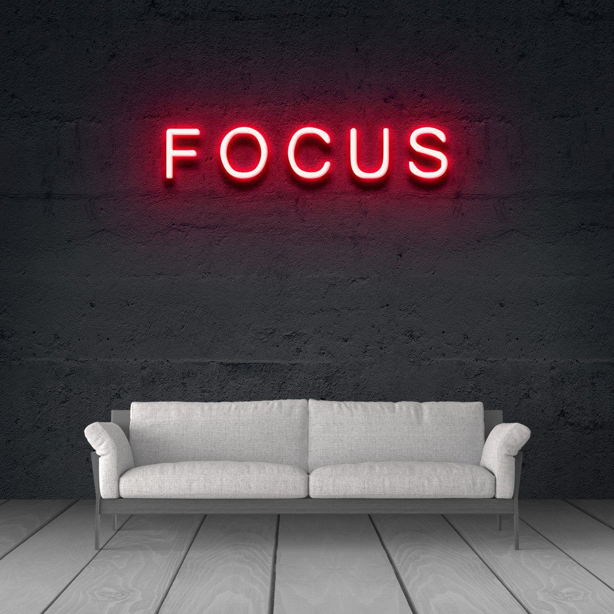 Focus Neon Sign