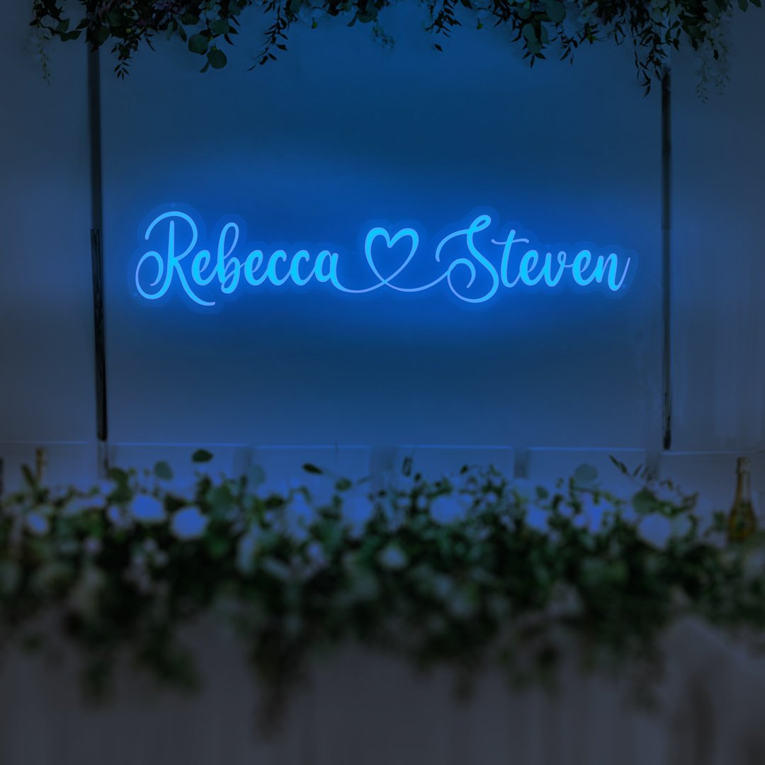 First Names Heart Connection Neon Sign