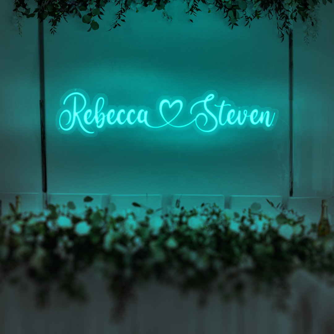 First Names Heart Connection Neon Sign
