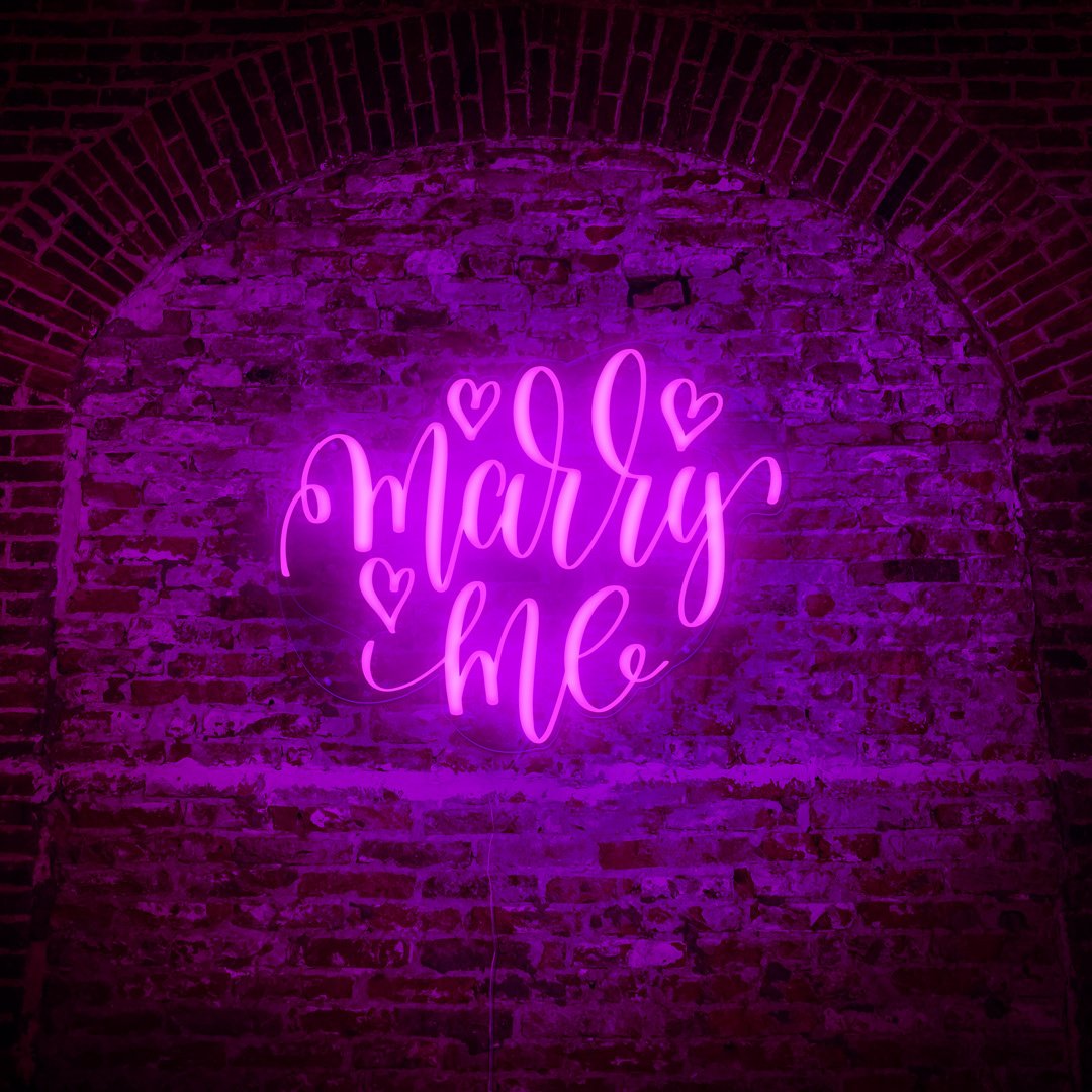 Marry Me Neon Sign