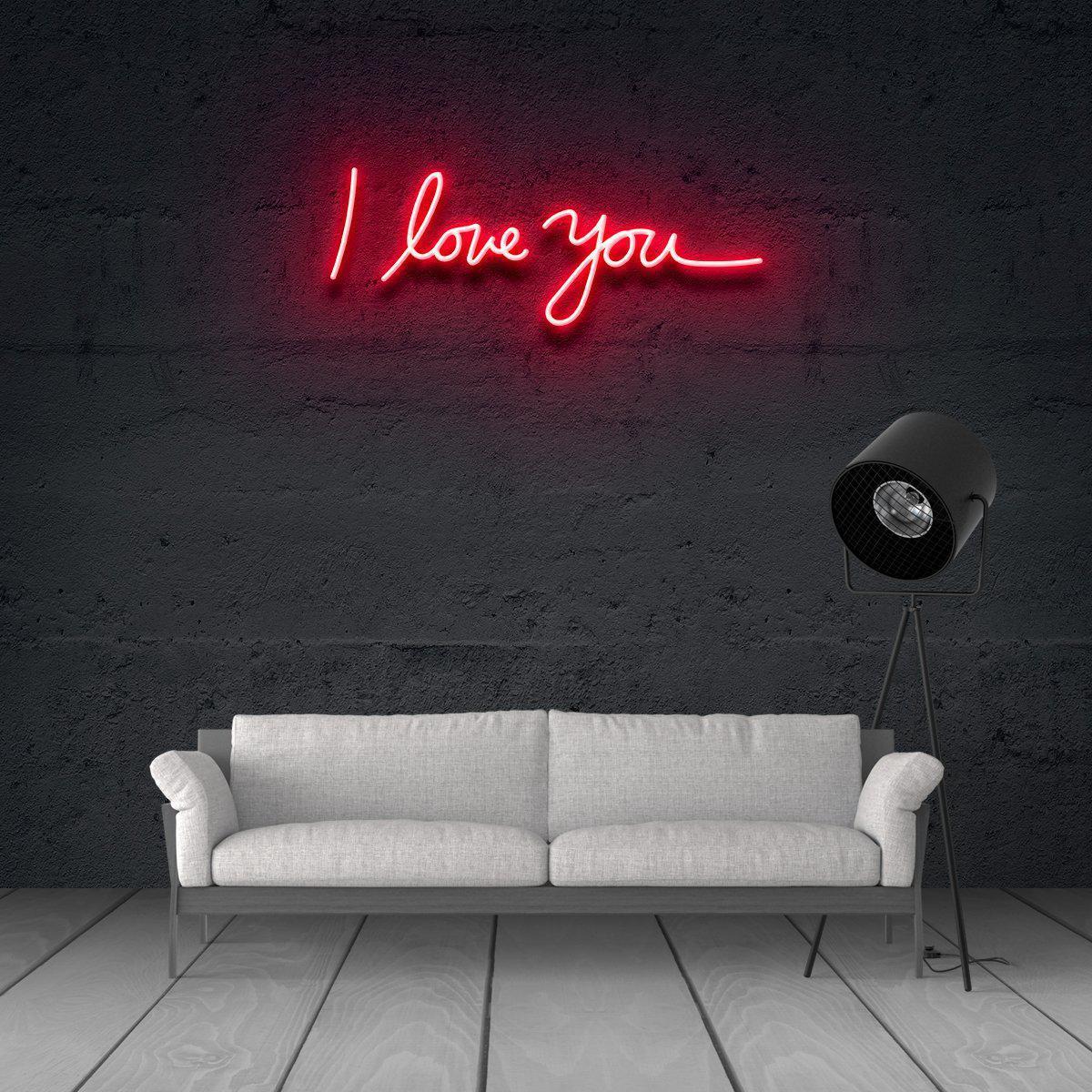 I Love You Neon Sign