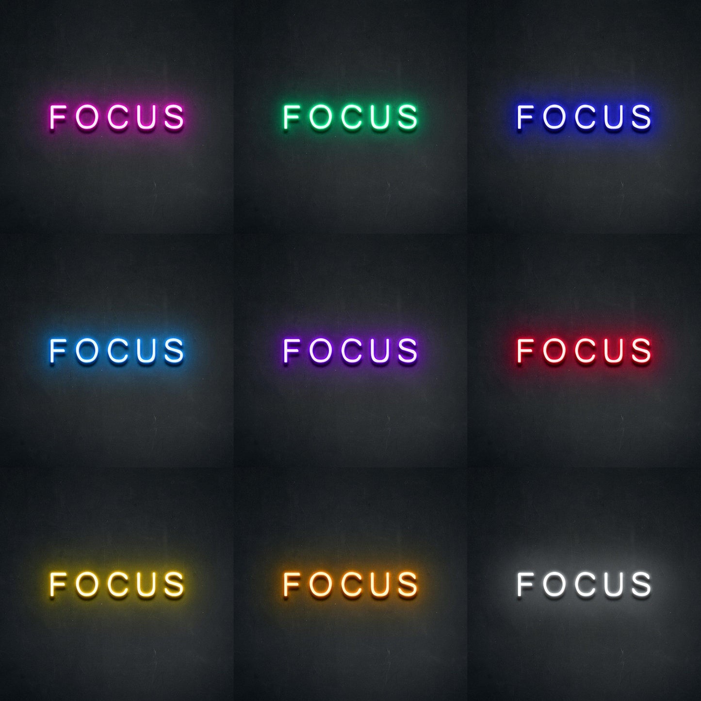 Focus Neon Sign