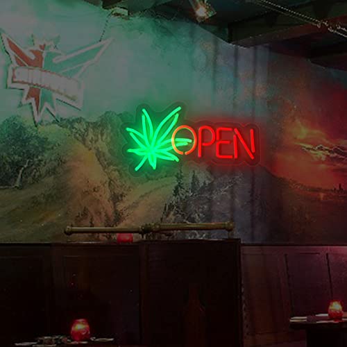 Open Neon Sign Weed Neon Sign