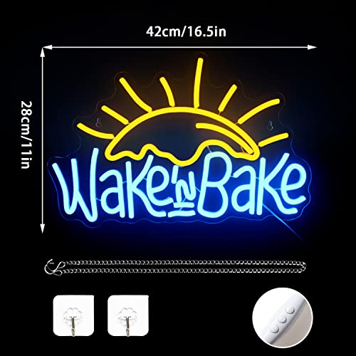 Wake n Bake Neon Sign Weed Neon Sign