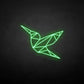 Humming bird neon sign