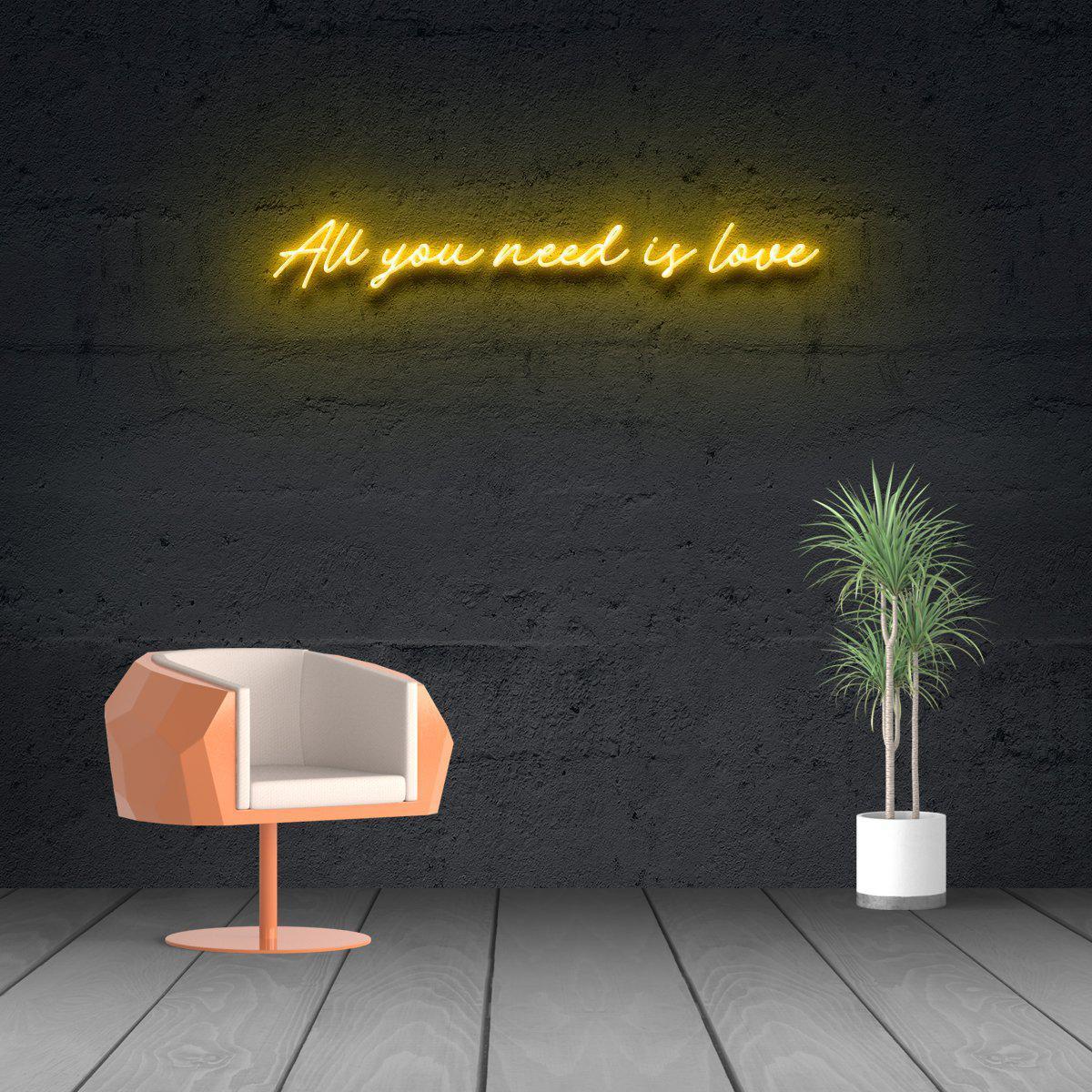 All You Need Is Love Neon Sign