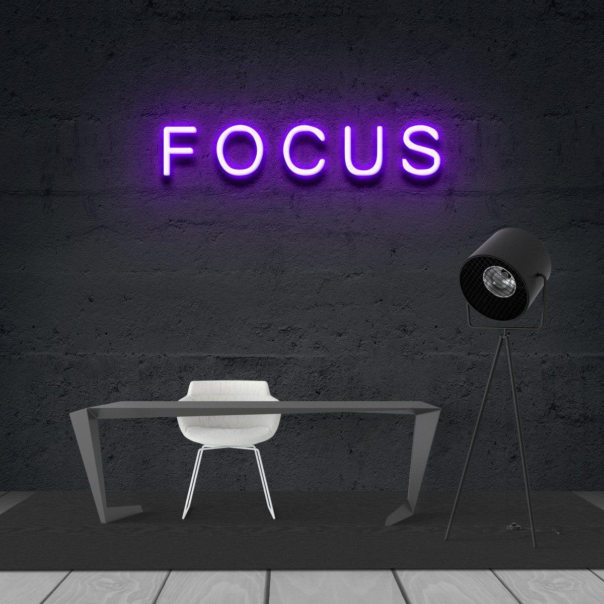 Focus Neon Sign