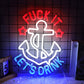 Fuck It Let's Drink Neon Sign Quote Beer Neon Sign