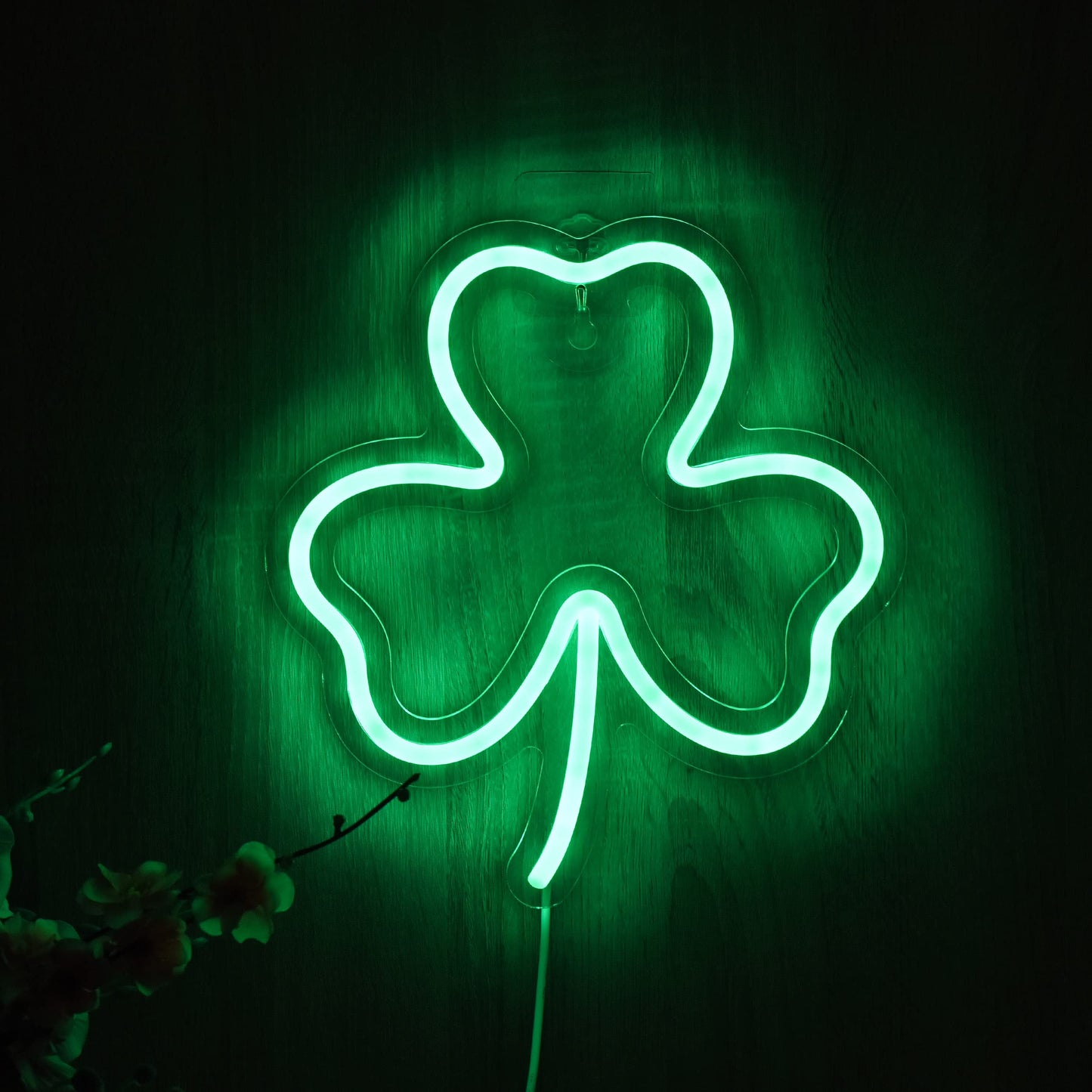 Clover Neon Sign St. Patrick's Day Neon Sign Irish Neon Sign