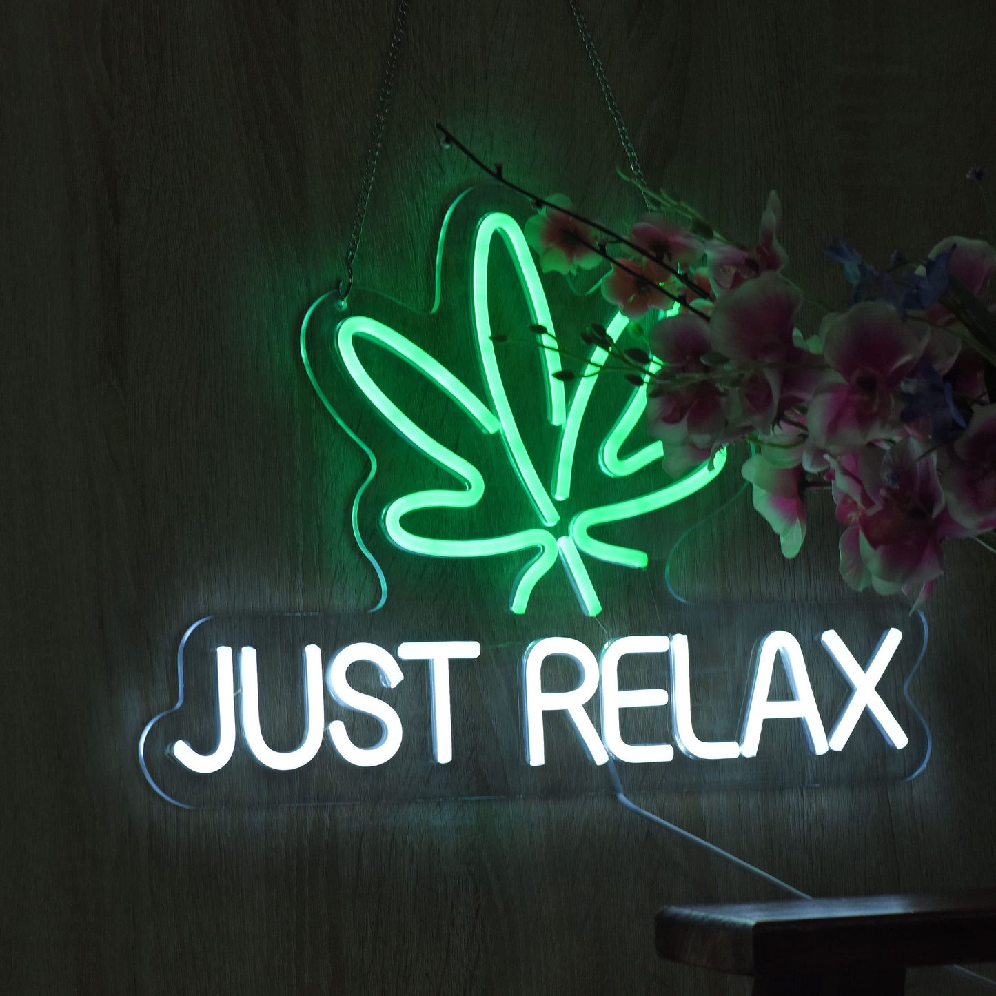 Just Relax Neon Sign Weed Neon Sign