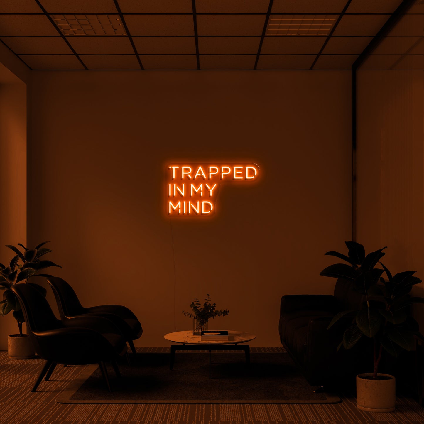 Trapped In My Mind Neon Sign