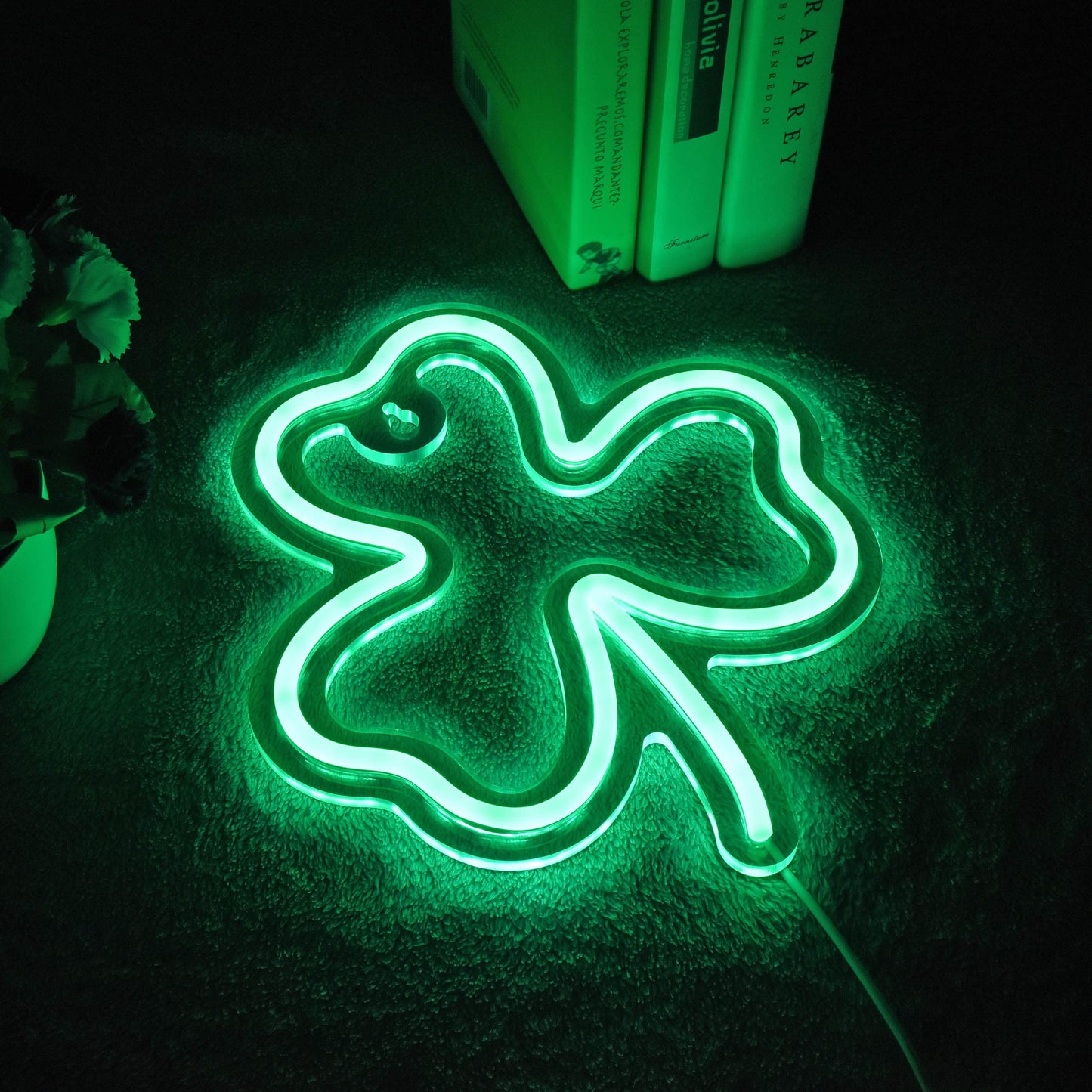 Clover Neon Sign St. Patrick's Day Neon Sign Irish Neon Sign