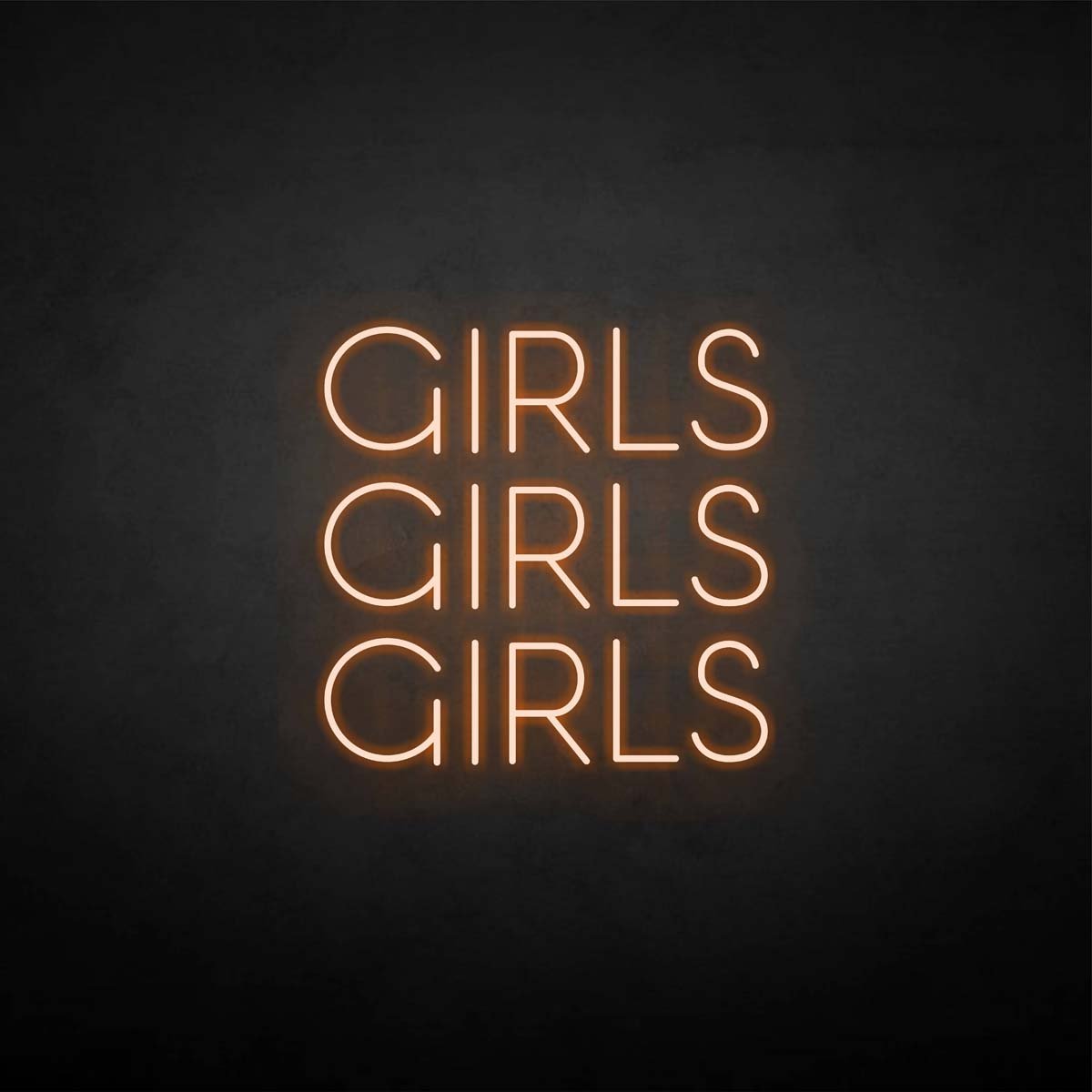 Girls girls girls neon sign