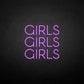 Girls girls girls neon sign