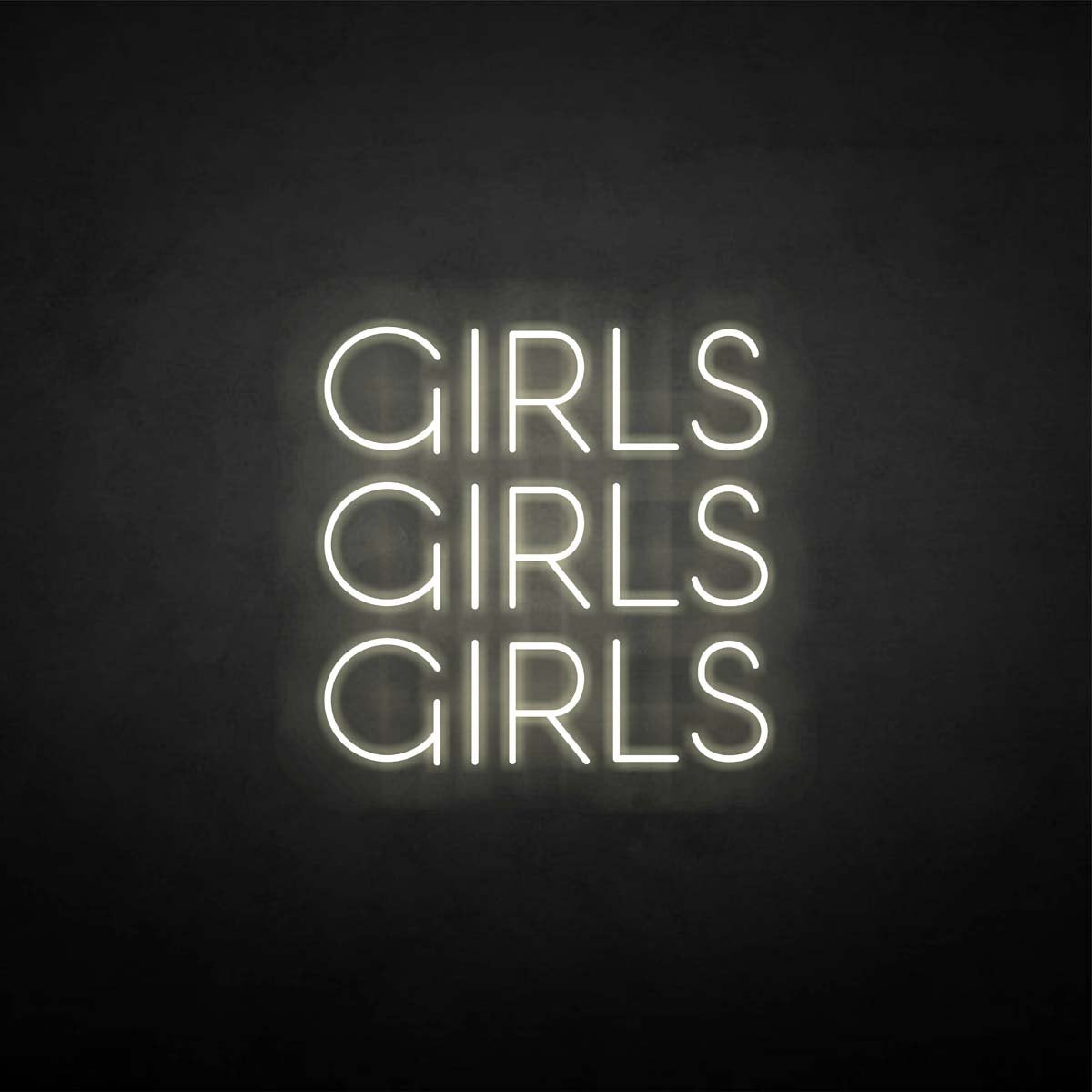 Girls girls girls neon sign