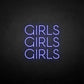 Girls girls girls neon sign