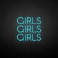 Girls girls girls neon sign