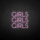 Girls girls girls neon sign