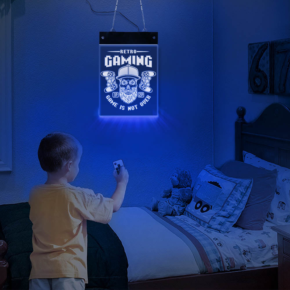 Classic Retro Gaming LED Wall Lighting Sign