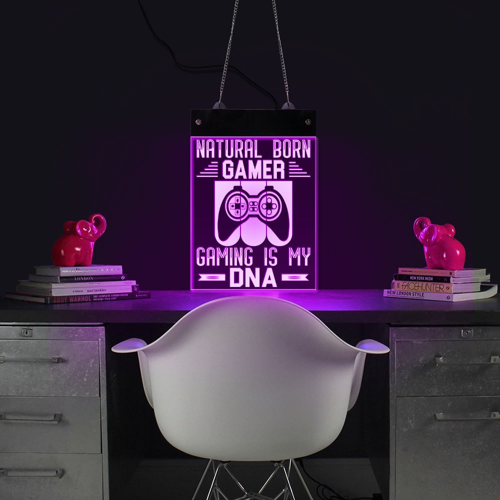 Gaming Is My DNA Natural Born Gamer Life Wall Sign